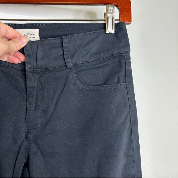 Nili Lotan Washed Black Wide Flare Leg Trouser Pant Size 2 - Picture 3 of 13